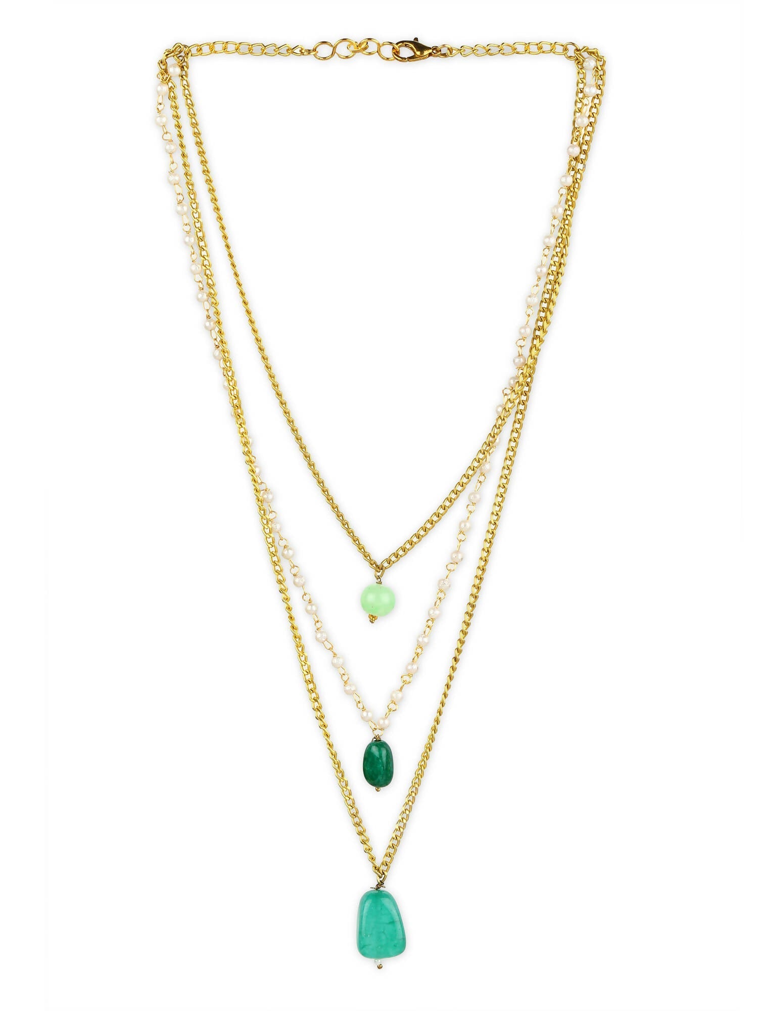 Women's Gold-Polished Chain - Ruby Raang | Swadesiicart