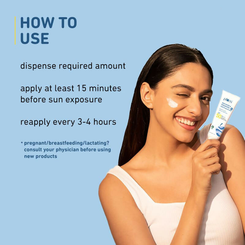 Plum 2% Niacinamide Sunscreen SPF 50 PA+++ UVA/B - Reduces Tan, No White Cast, Dermat Tested 
