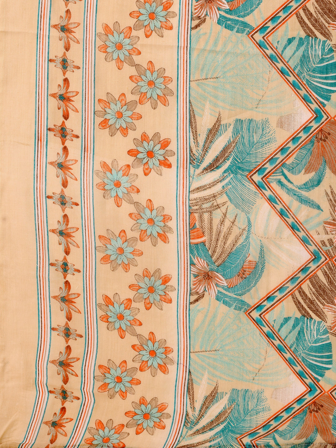 Embroidered & Botanical Printed Kurta With Pant & Printed Dupatta, Blue - Hiral Fashion