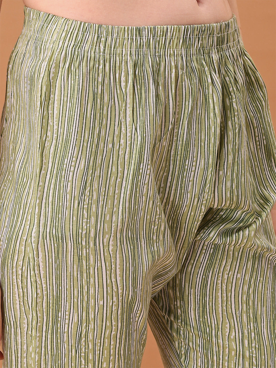 Embroidered & Floral Printed Kurta With Pant & Printed Dupatta, Green - Hiral Fashion