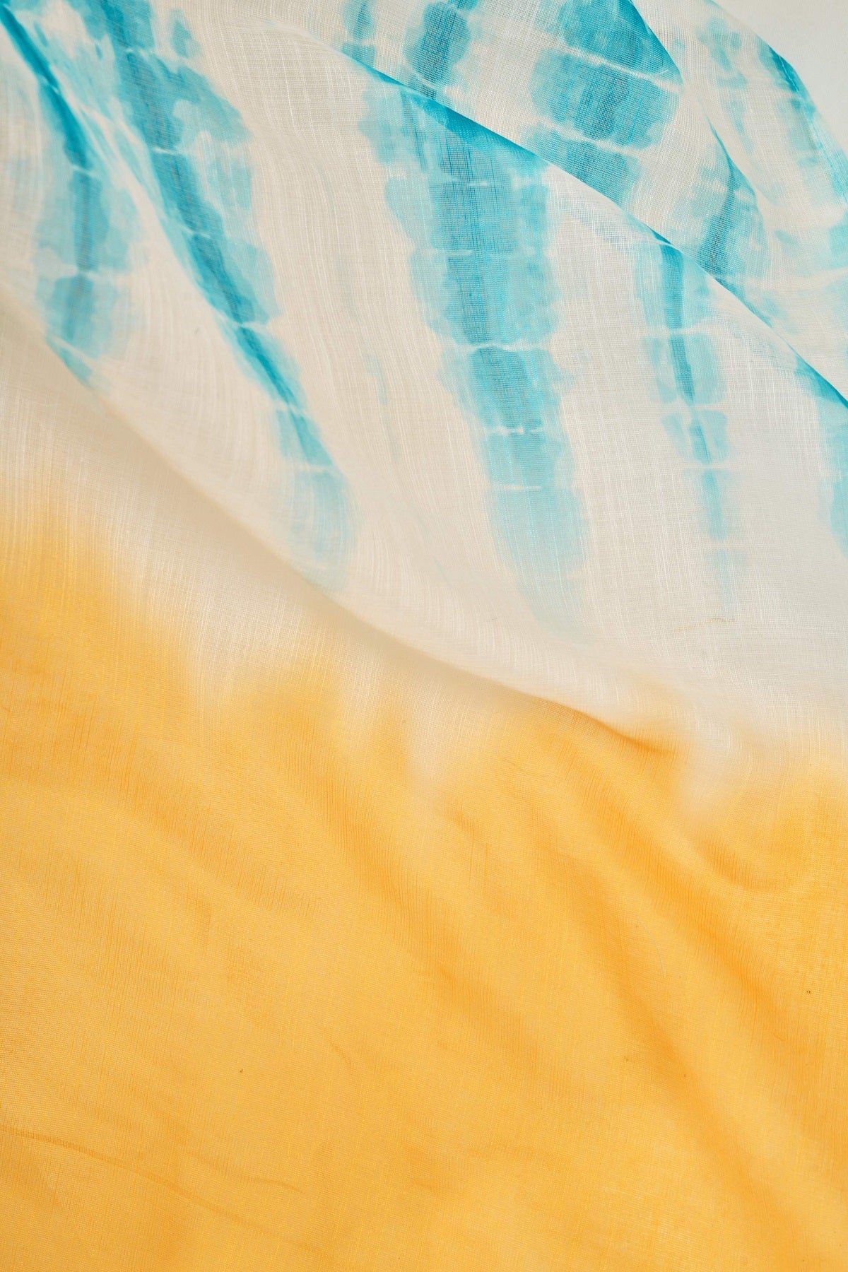 Dwija Fashion Yellow Party Wear Printed Linen Ready To Wear Saree With Unstitched Blouse
