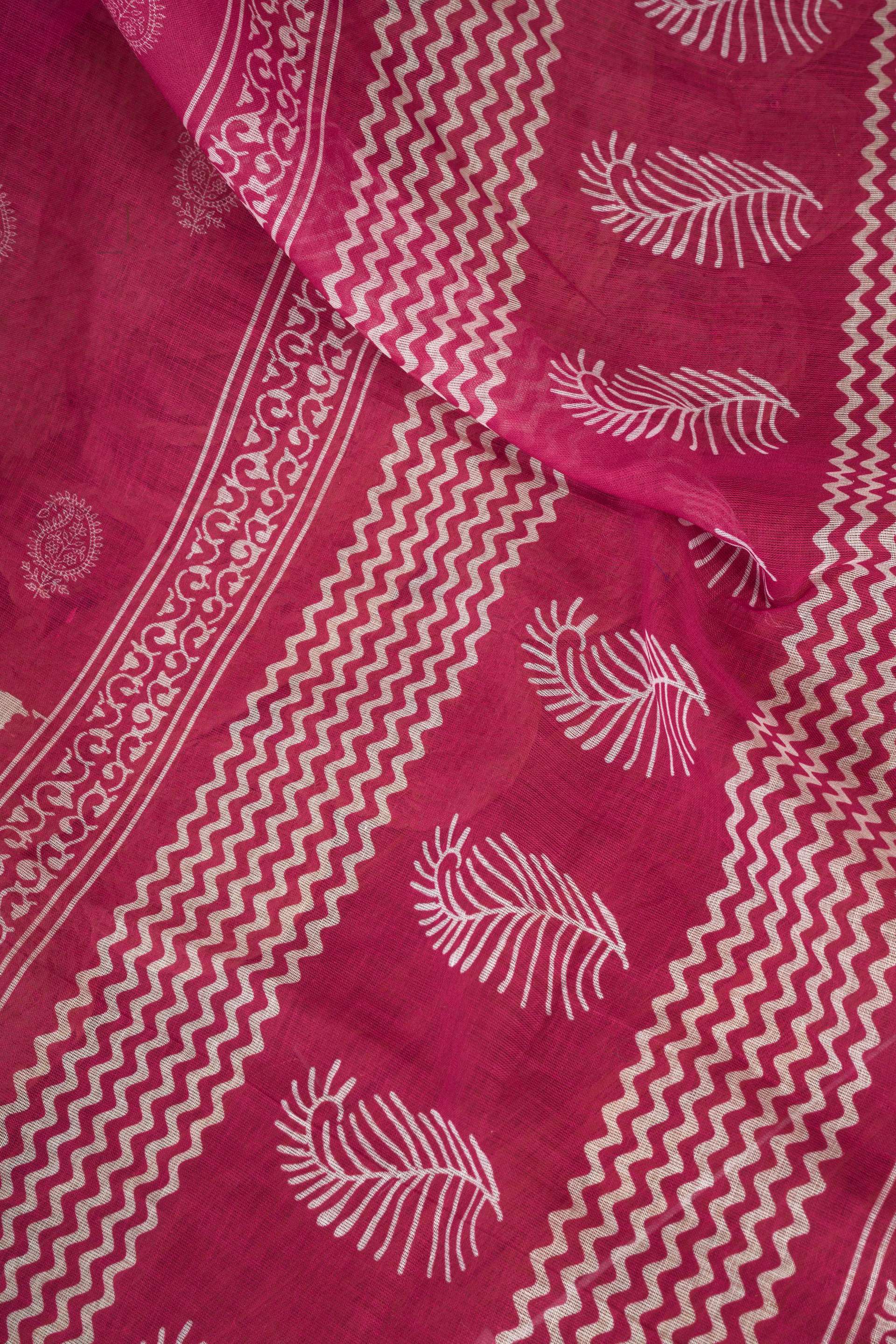 Dwija Fashion Pink Party Wear Printed Linen Ready To Wear Saree With Unstitched Blouse