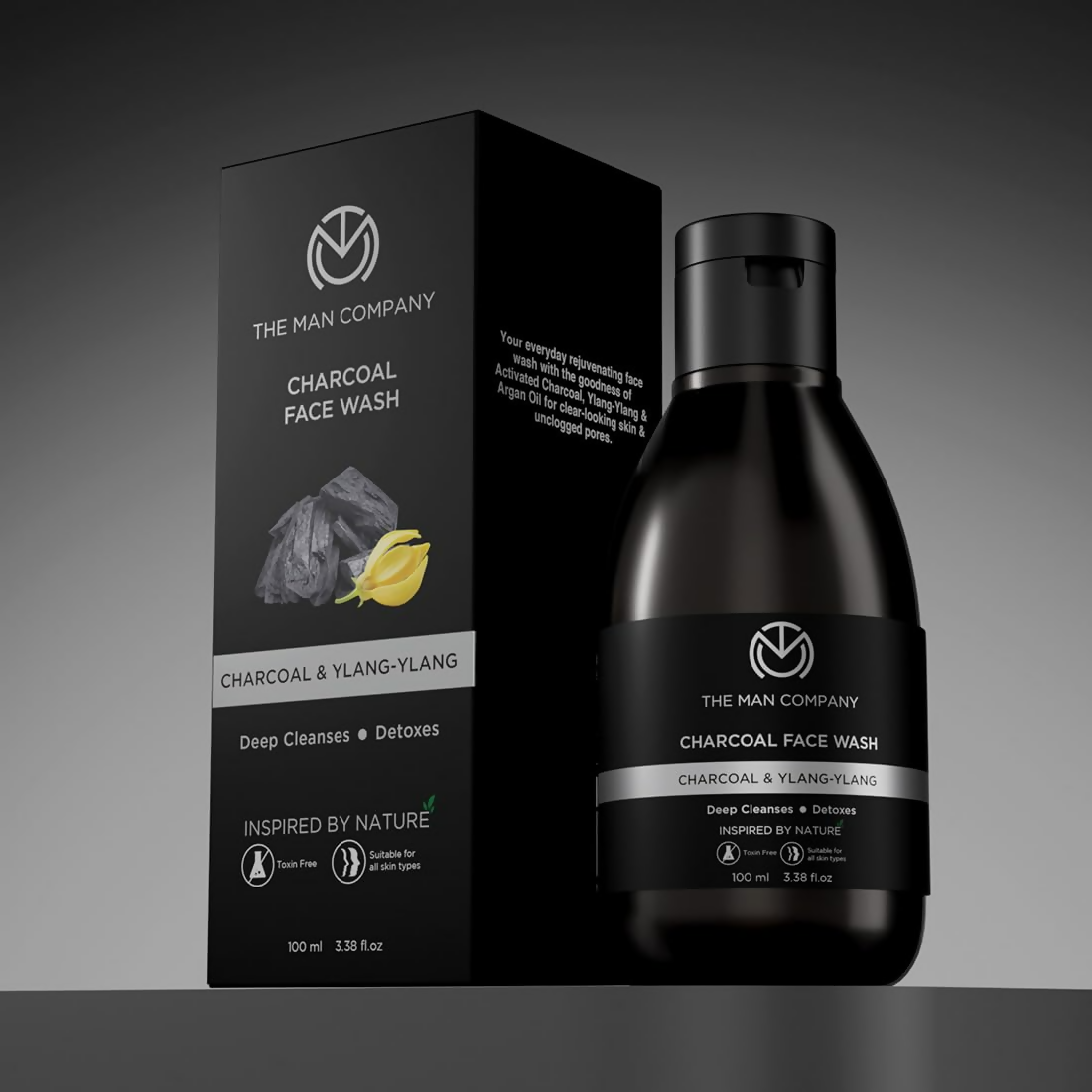The Man Company Activated Charcoal Face Wash For Men  Grab2Buy The Man Company Grab2Buy