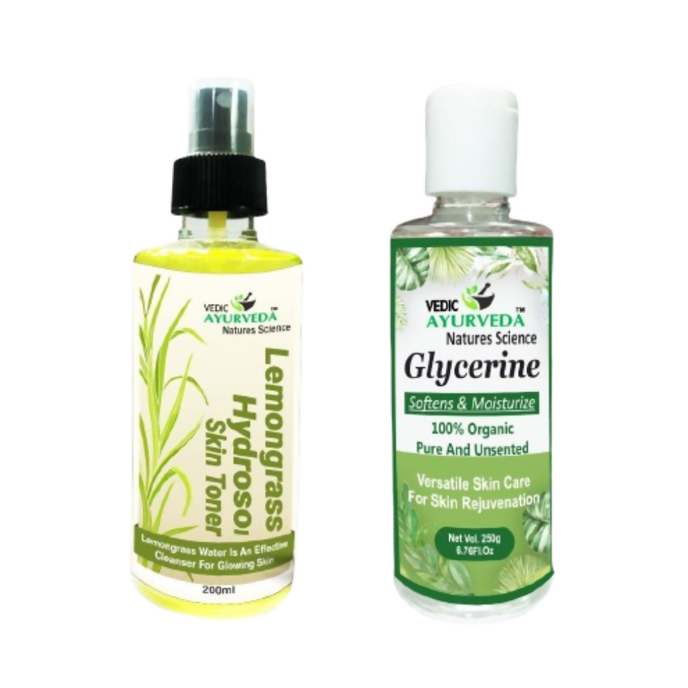 VedicAyurveda Lemongrass Hydrosol Skin Toner With Glycerine  Grab2Buy VedicAyurveda Grab2Buy