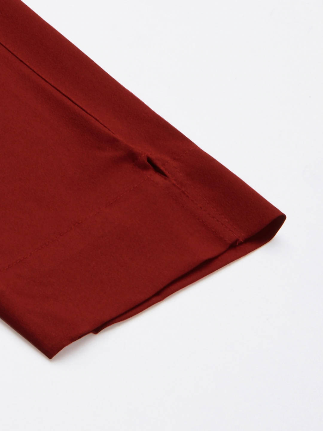 Janasya Women Maroon Kurta with Trousers & With Dupatta