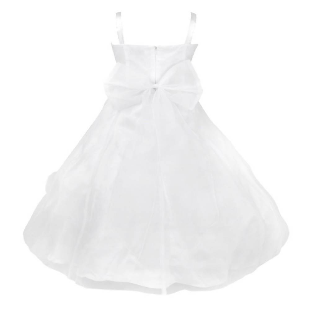 Asmaani Baby Girl's White Colour Satin A-Line Maxi Full Length Dress (AS-DRESS_22087) - Grab2buy