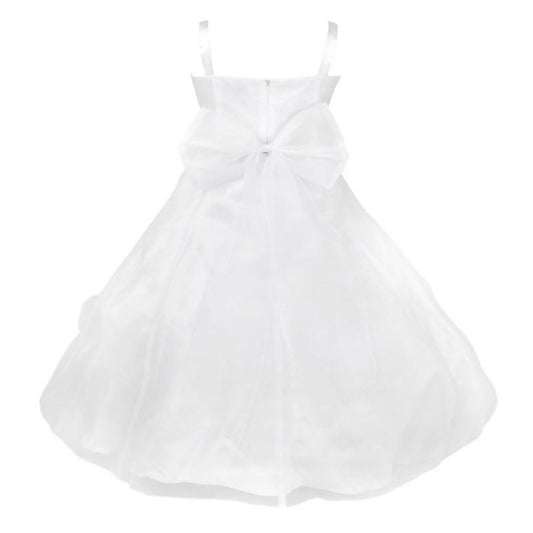 Asmaani Baby Girl's White Colour Satin A-Line Maxi Full Length Dress (AS-DRESS_22087) - Grab2buy