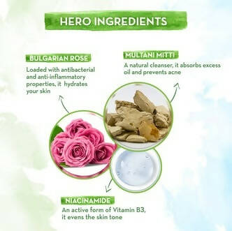 Mamaearth Multani Mitti Face Wash With Multani Mitti & Bulgarian Rose - Grab2buy