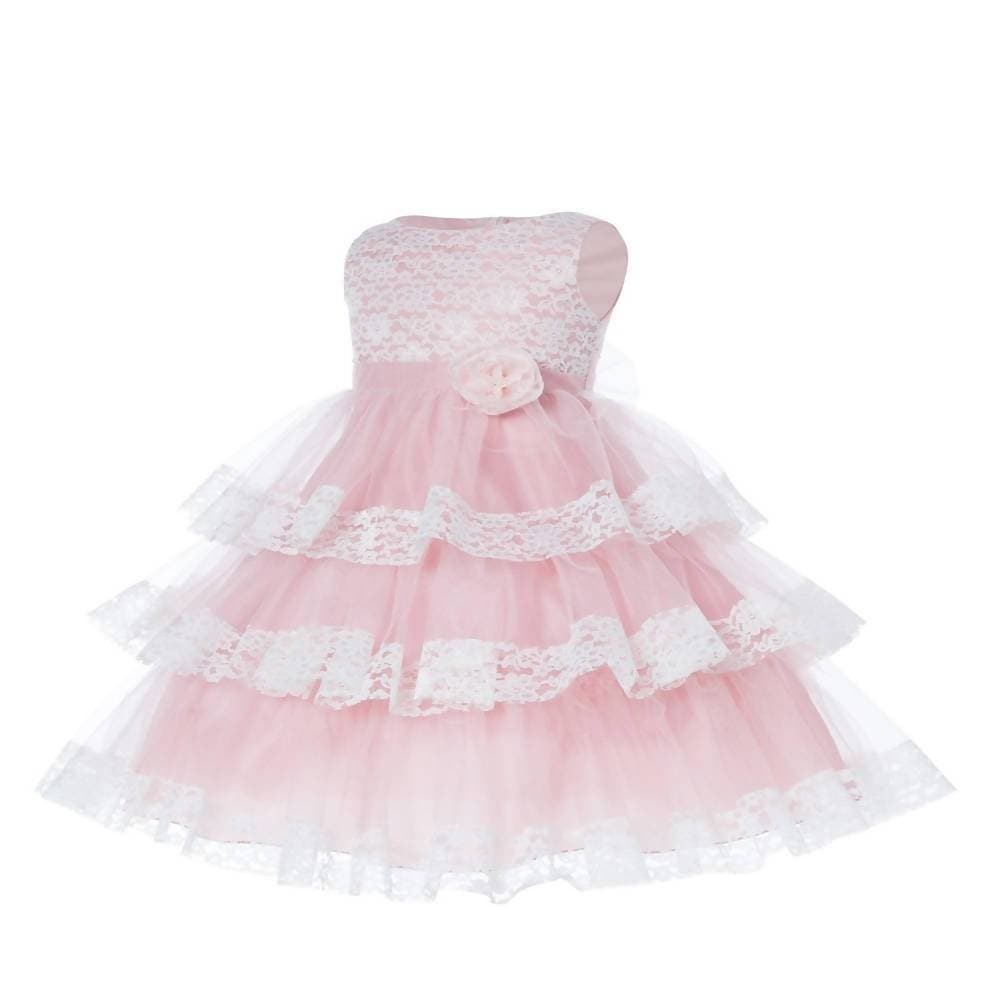 Asmaani Baby Girl's Multi-Coloured Satin A-Line Maxi Full Length Dress (AS-DRESS_22112) - Grab2buy