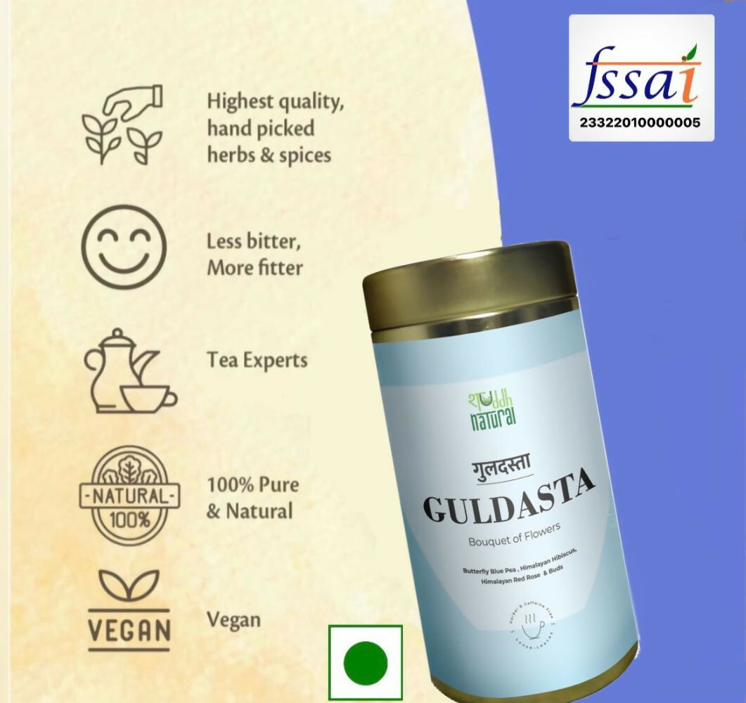 Shuddh Natural Brain Booster Guldasta Floral Tea 