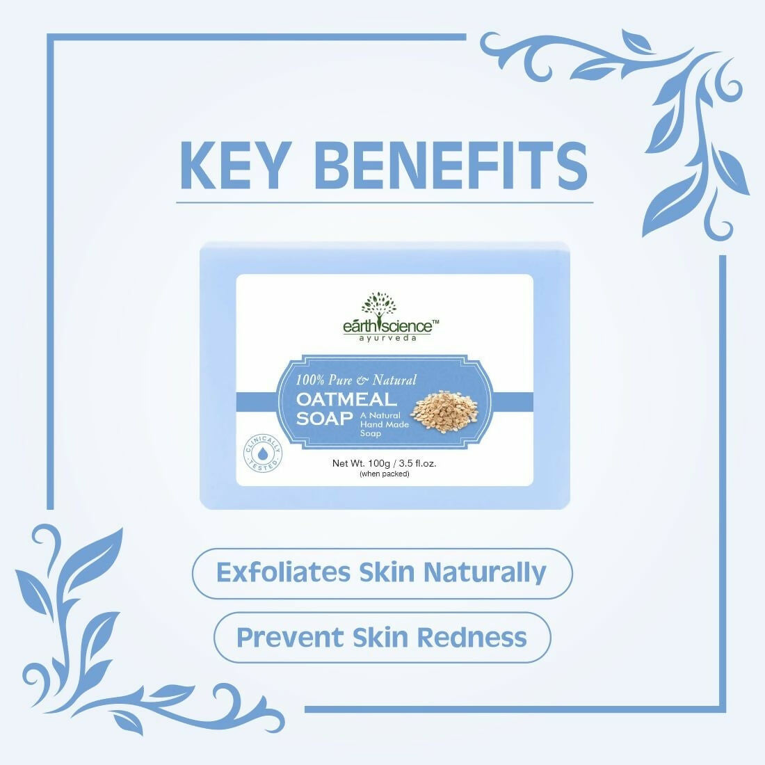 Earth Science Ayurveda Oat Meal Bath Soap 