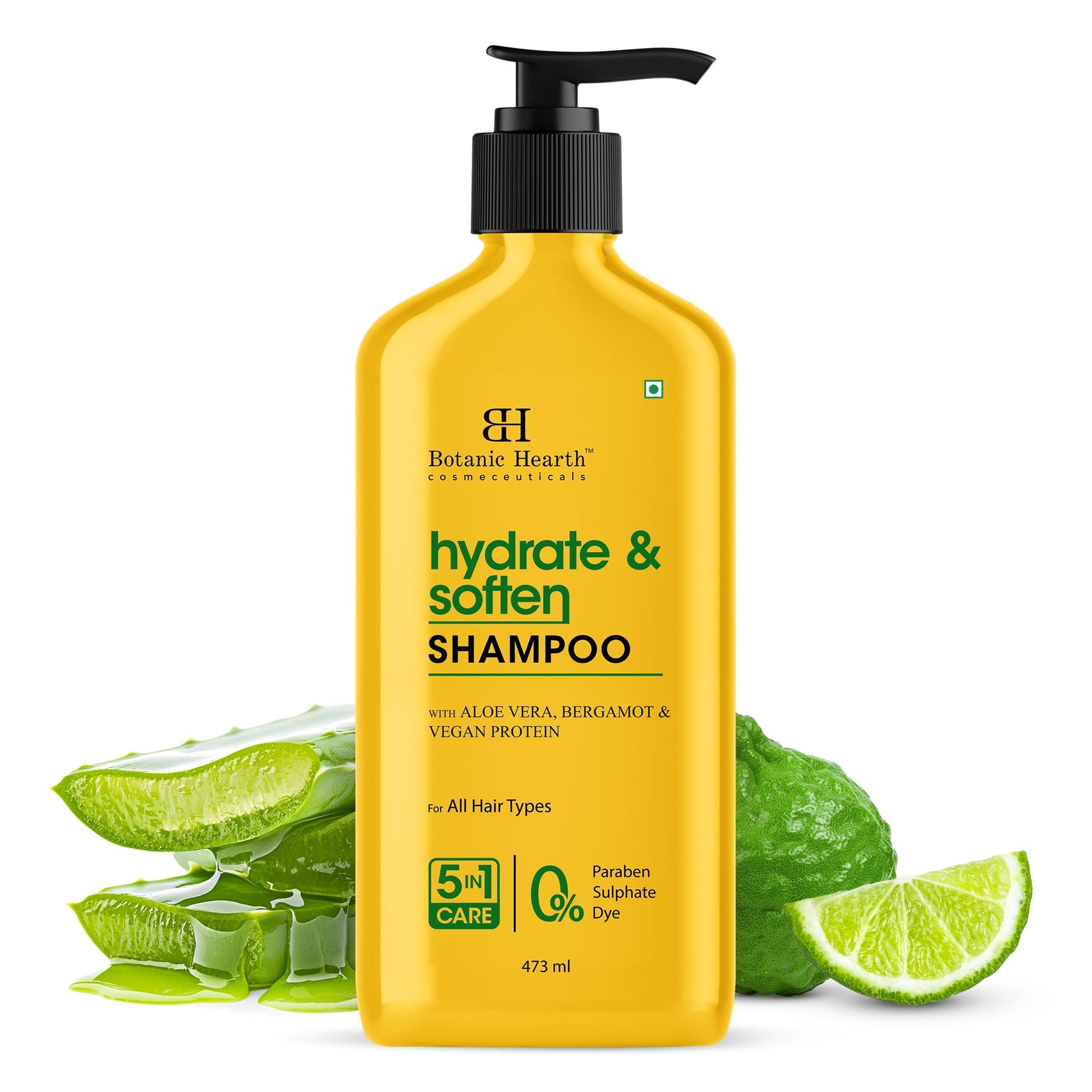 Botanic Hearth Hydrate & Soften Shampoo with Aloe Vera & Vegan Protein