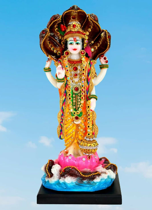 Esplanade Resin Vishnu Narayana Murti Idol - Grab2buy
