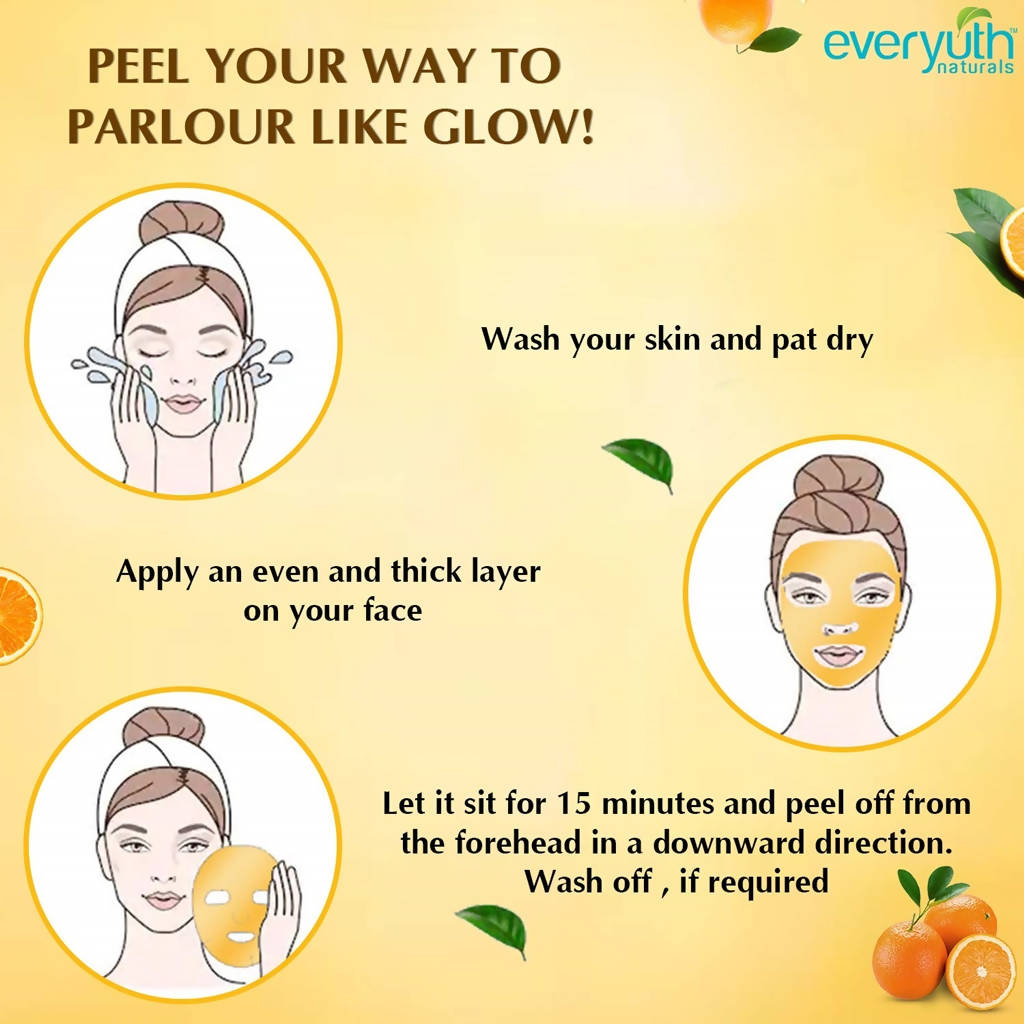 Everyuth Naturals Glow Orange Peel Off Mask 