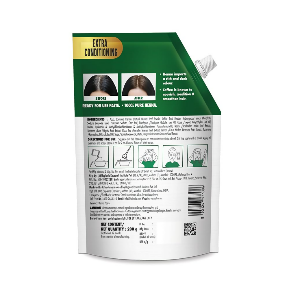 Vasmol Natural Henna Paste Ready To Use  Grab2Buy Vasmol Grab2Buy