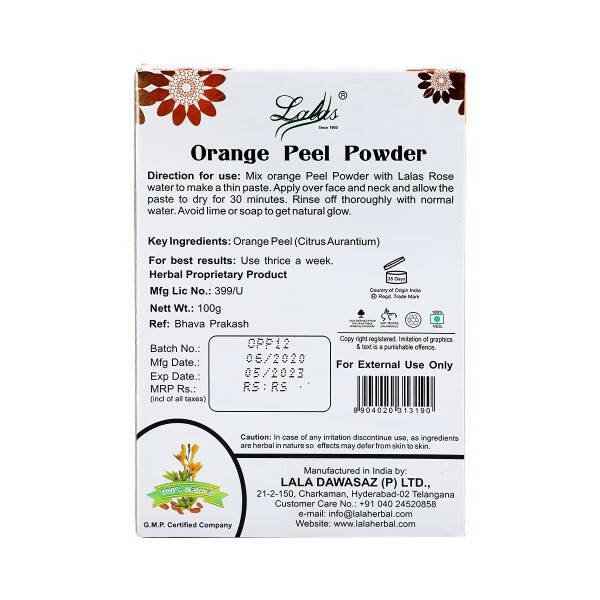 Lalas Orange Peel Powder 