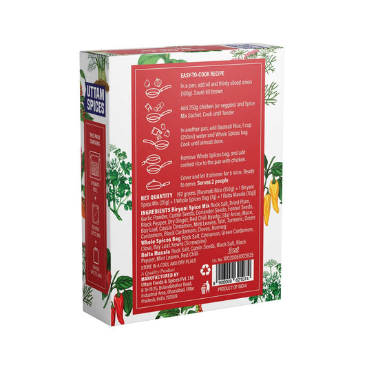 Uttam Spices Biryani Kit Restaurant like Taste - Grab2buy