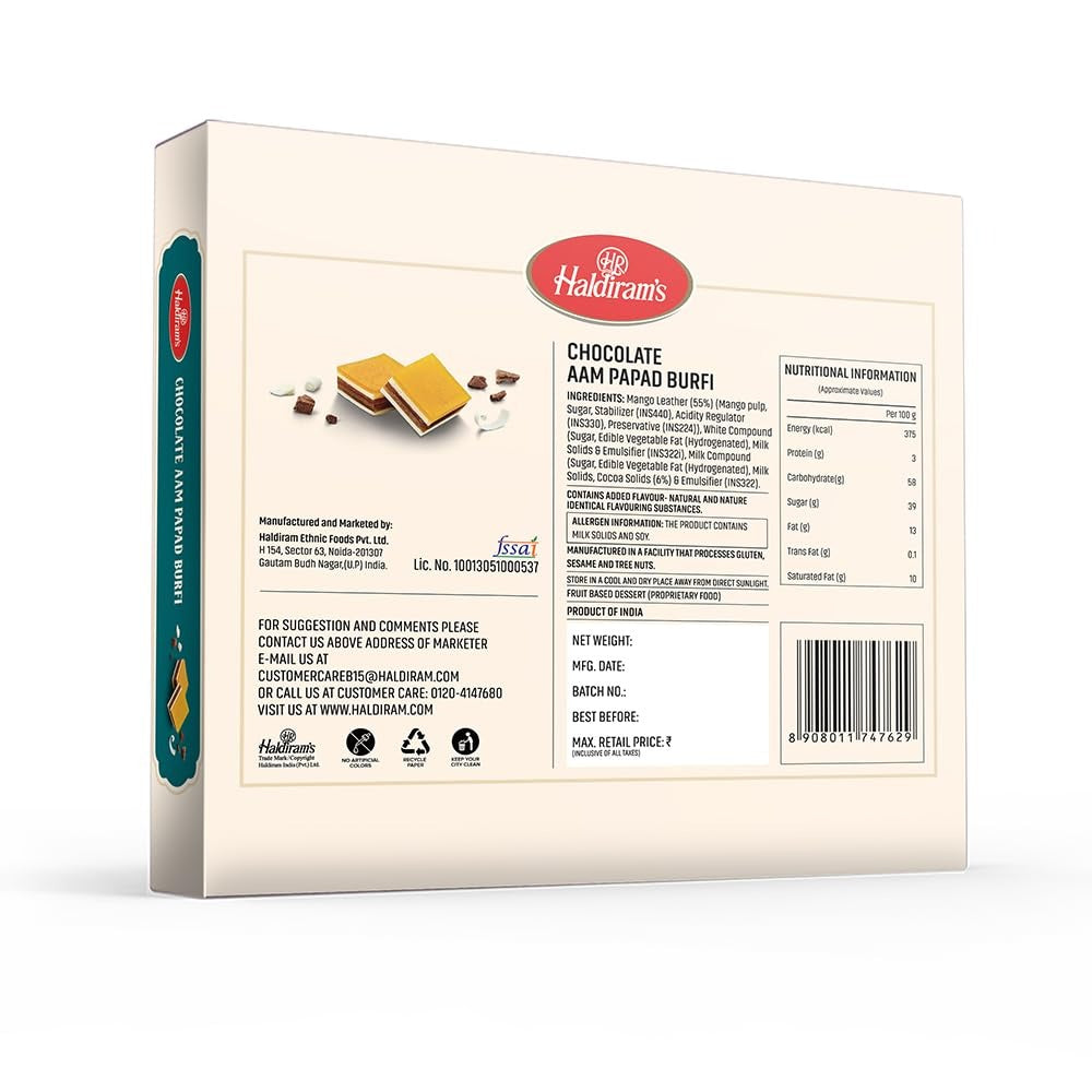 Haldiram's Chocolate Aam Papad Burfi 