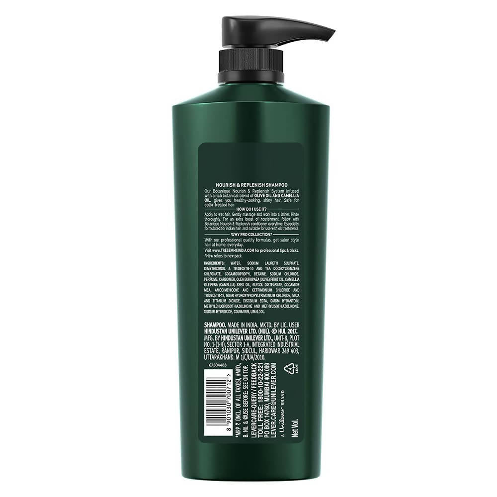 TRESemme Botanique NR Nourish & Replenish Shampoo With Olive & Camellia Oil for Frizz Control & Hair Growth| Paraben Free| Smoothens Dry  Grab2Buy TRESemme Grab2Buy