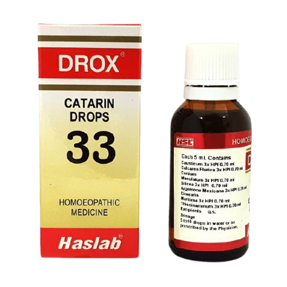 Haslab Homeopathy Drox 33 Catarin Drop 