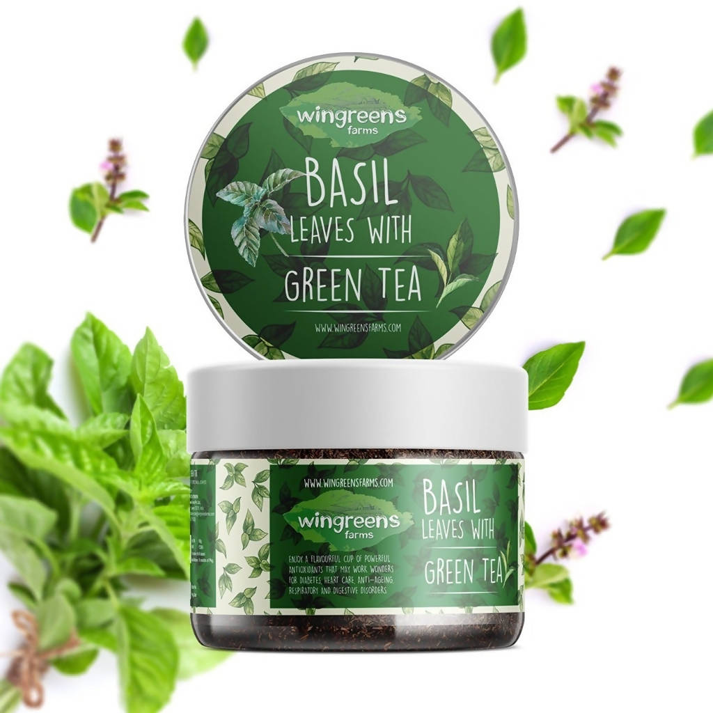 Wingreens Farms Basil Leaves With Green Tea  Grab2Buy Wingreens Farms Grab2Buy