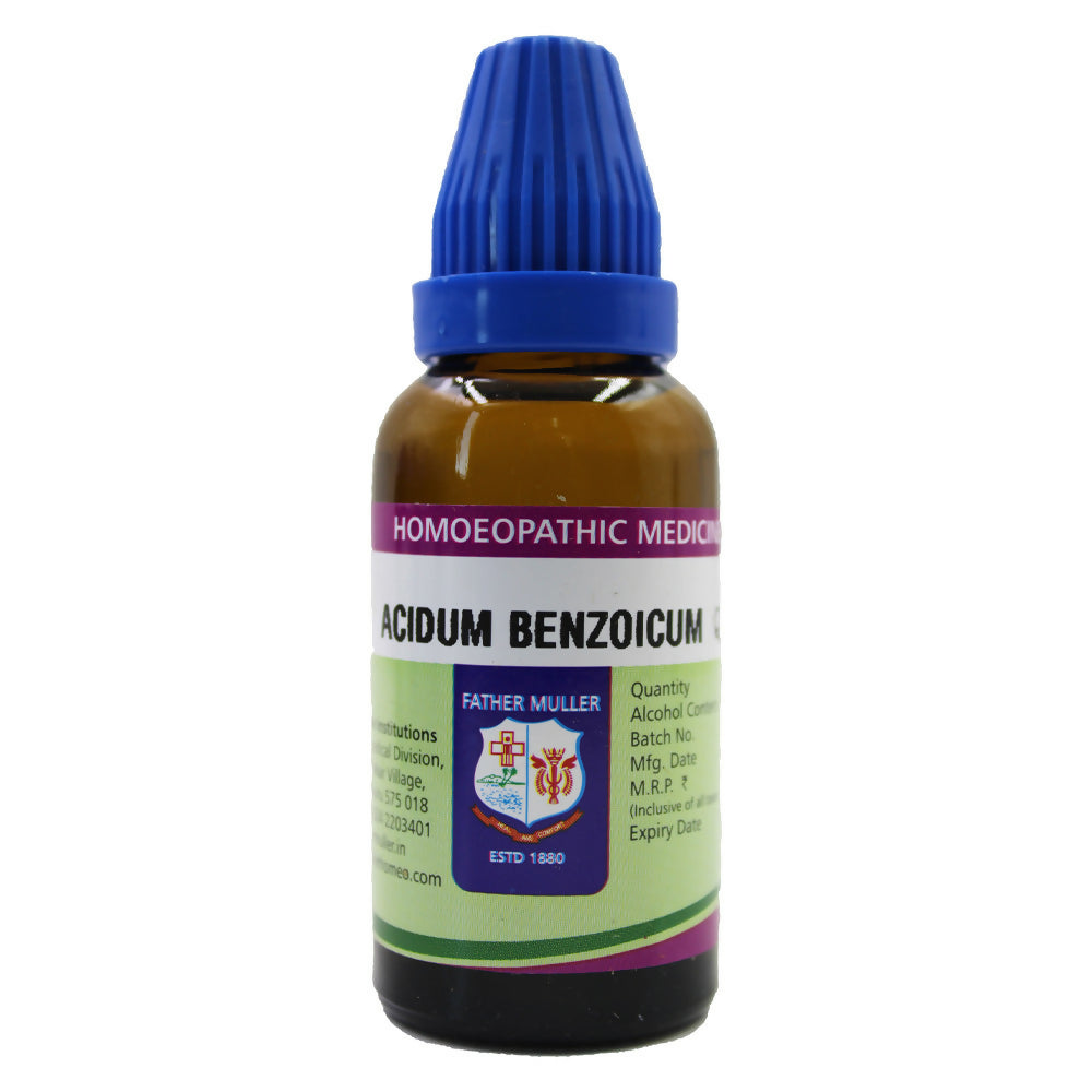 Father Muller Acidum Benzoicum Mother Tincture Q - Grab2buy
