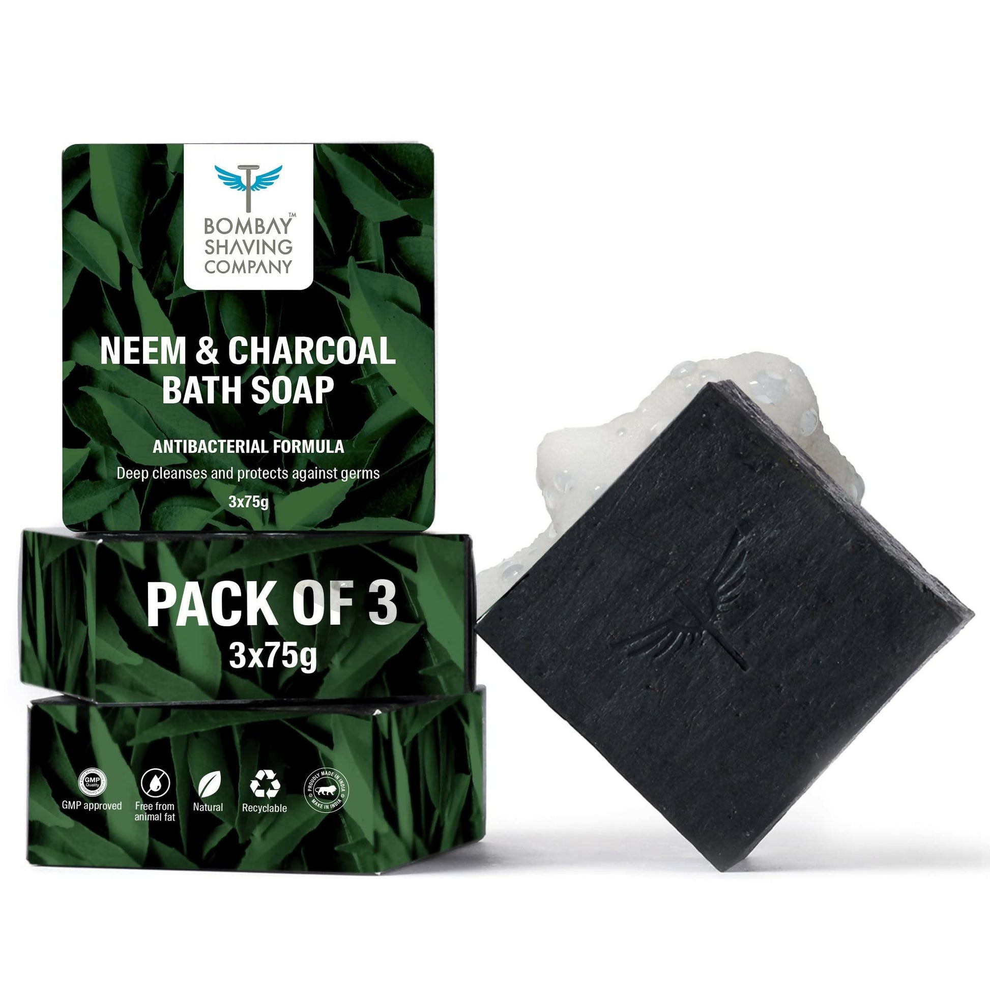 Bombay Shaving Company Charcoal and Neem Bath Soap for Men  Grab2Buy Bombay Shaving Company Grab2Buy