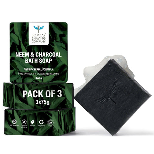 Bombay Shaving Company Charcoal and Neem Bath Soap for Men  Grab2Buy Bombay Shaving Company Grab2Buy