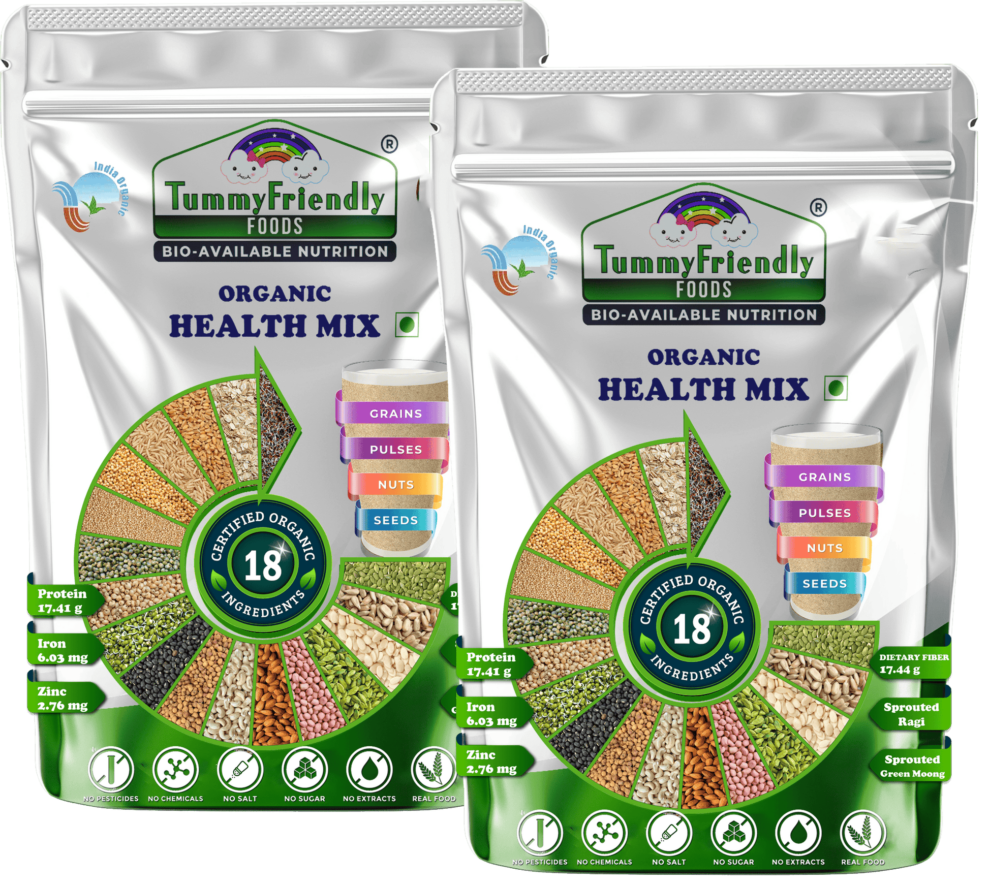 TummyFriendly Foods Organic Health Mix Pack for Kids and Adults No Pesticides, No GMO  Grab2Buy TummyFriendly Foods Grab2Buy