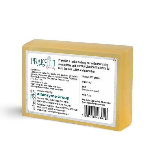 Prakriti Herbal Soap White Lily - Distacart