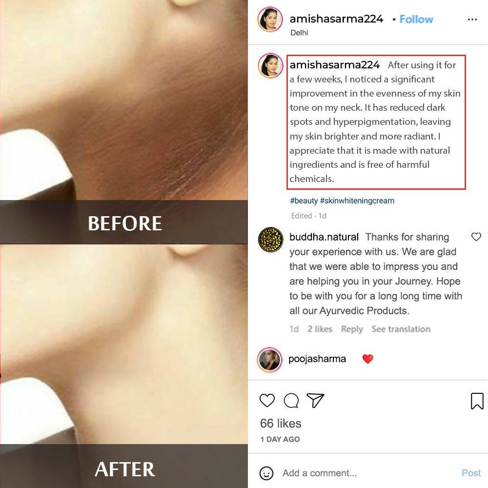 Buddha Natural Neck Whitening Cream