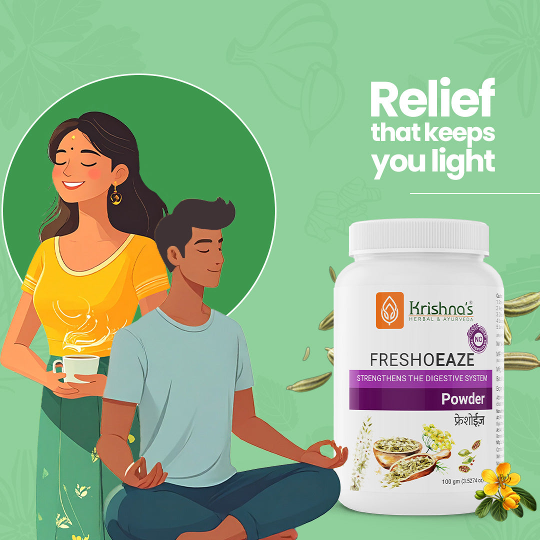Krishna'S Herbal & Ayurveda Freshoeaze Powder 