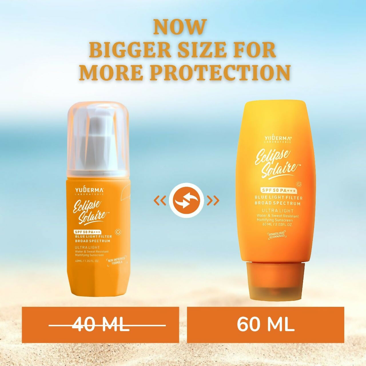 Yuderma Eclipse Solaire Mattifying Sunscreen For Normal Skin Type SPF 50 PA+++  Grab2Buy Yuderma Grab2Buy