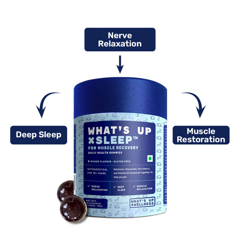 What's Up Wellness Sleep Gummies For Muscle Recovery 