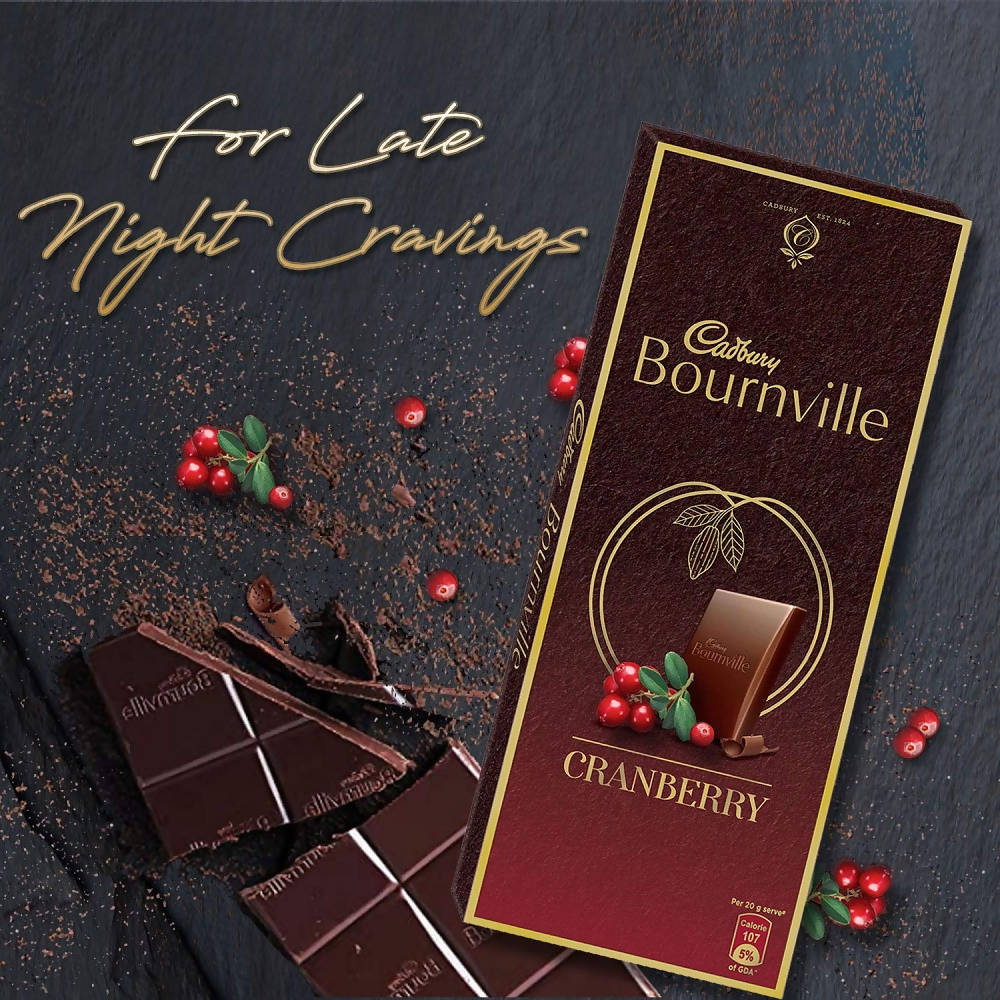 Cadbury Bournville Cranberry Dark Chocolate Bar - Grab2buy