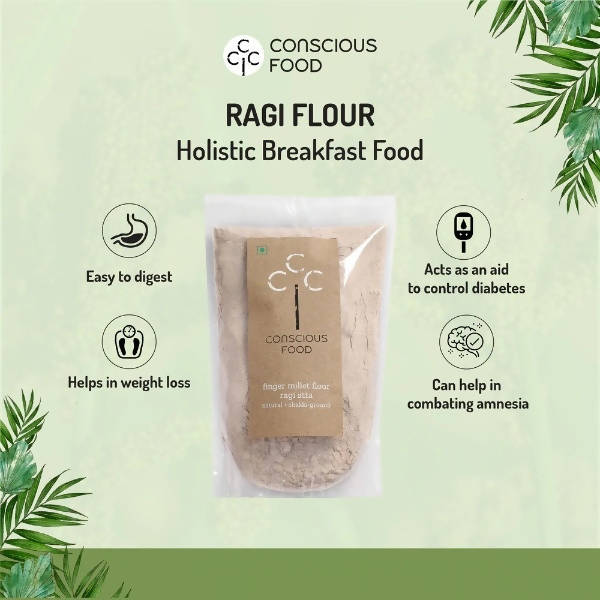 Conscious Food Finger Millet Flour (Ragi Atta) 