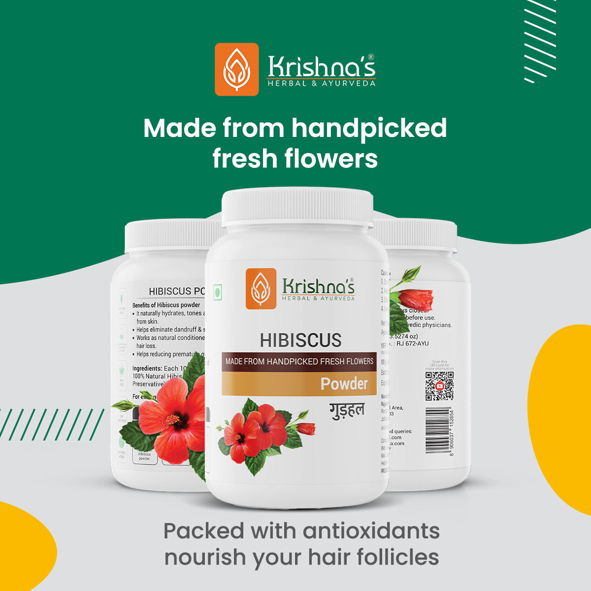 Krishna'S Herbal & Ayurveda Hibiscus Powder 