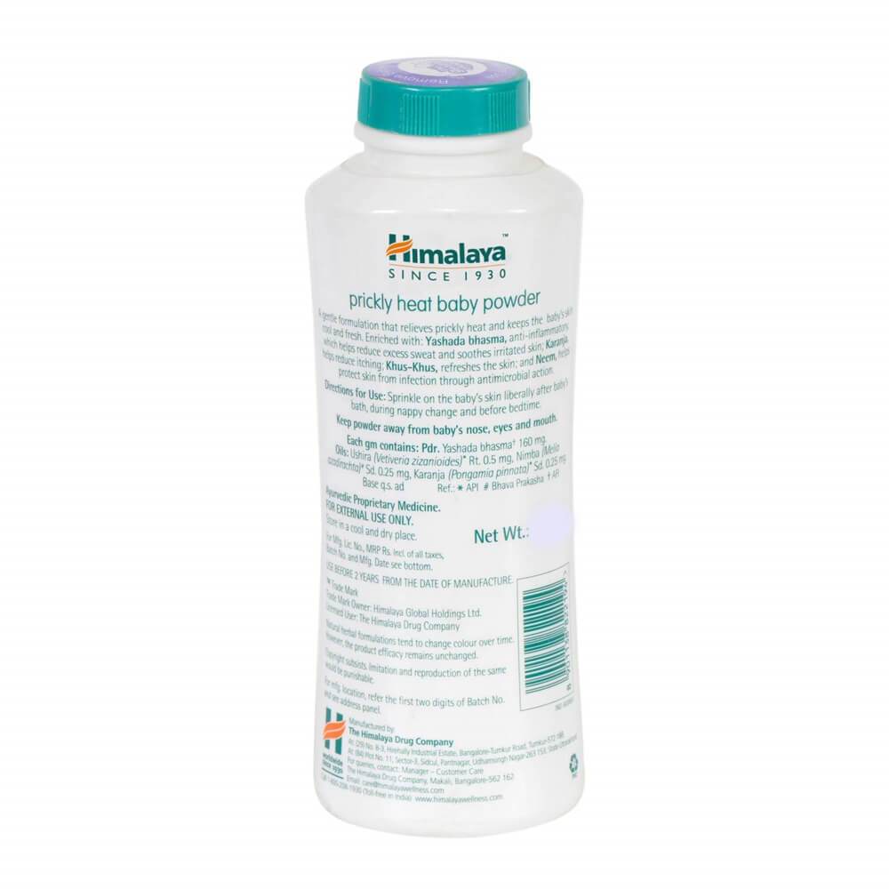 Himalaya Prickly Heat Baby Powder | Ayurvedic Cooling Powder for Heat Rash Relief 
