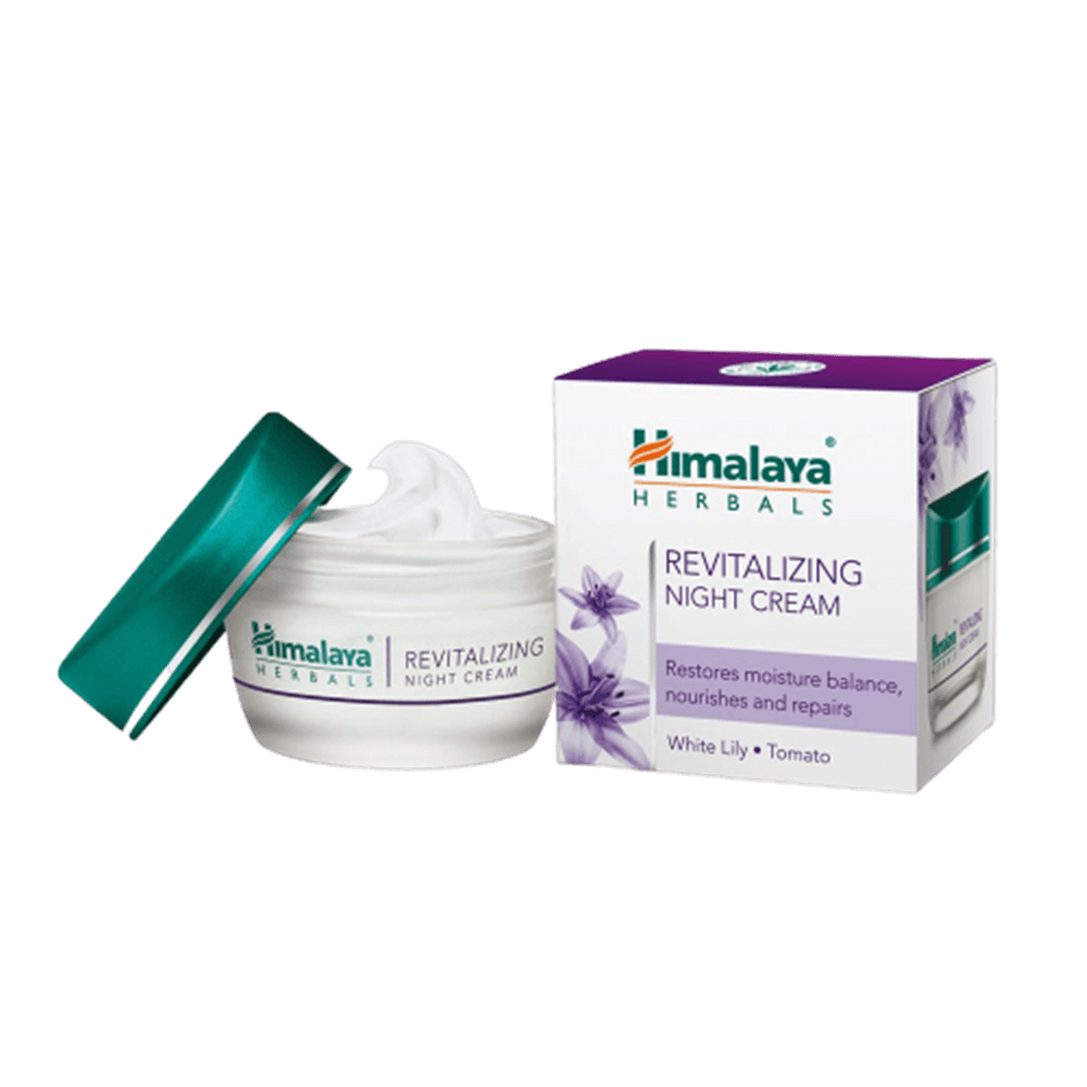 Himalaya Revitalizing Night Cream | Ayurvedic Overnight Repair Cream for Youthful Skin 