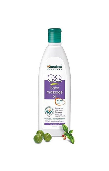 Himalaya Baby Massage Oil | Ayurvedic Nourishing Oil for Baby's Skin, Muscle & Bone Development 
