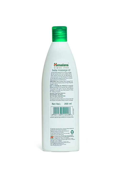 Himalaya Baby Massage Oil | Ayurvedic Nourishing Oil for Baby's Skin, Muscle & Bone Development 