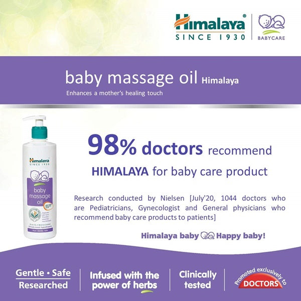Himalaya Baby Massage Oil | Ayurvedic Nourishing Oil for Baby's Skin, Muscle & Bone Development 