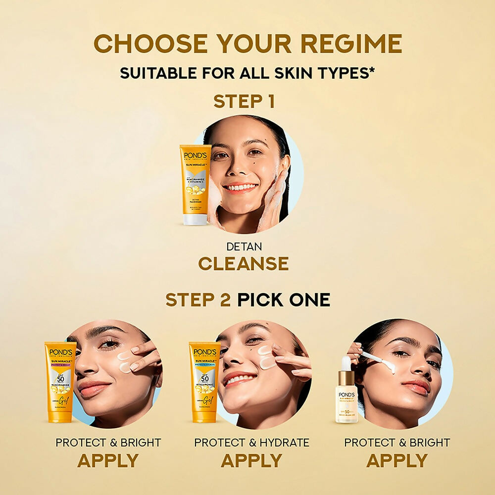 Ponds DeTan Face Wash With Niacinamide & Vitamin C 