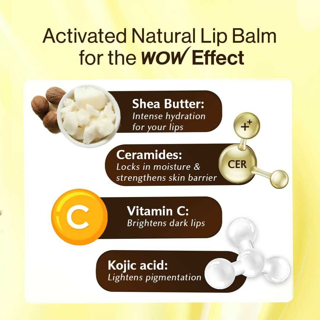 WOW Skin Science Shea Butter & Ceramides Repairing Lip Balm with SPF 50  Grab2Buy Wow Skin Science Grab2Buy