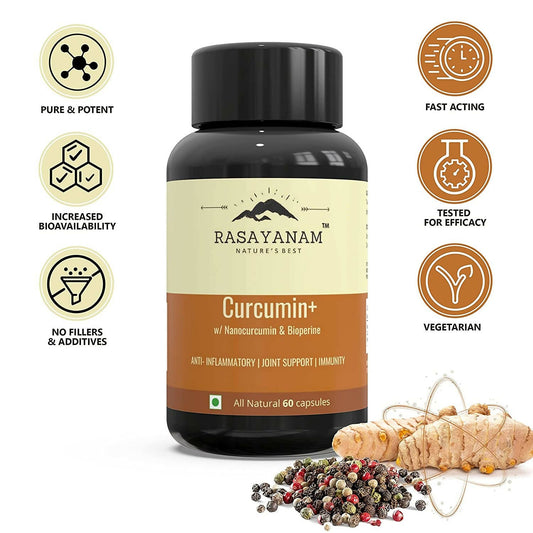 Rasayanam Curcumin+ Capsules - Grab2buy