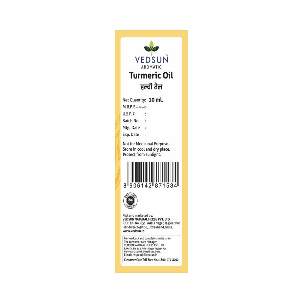 Vedsun Naturals Turmeric/Haldi Oil Pure & Organic for Skin 
