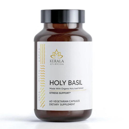 Holy Basil (Tulsi) - Natural Stress Relief with Immune Support (60 Veg Capsules) 