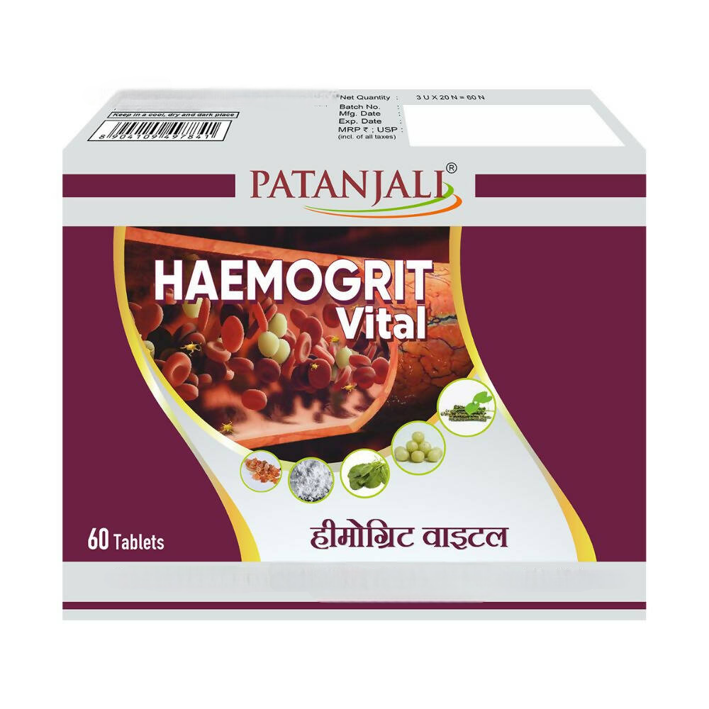Patanjali Divya Haemogrit Vital Tablets 