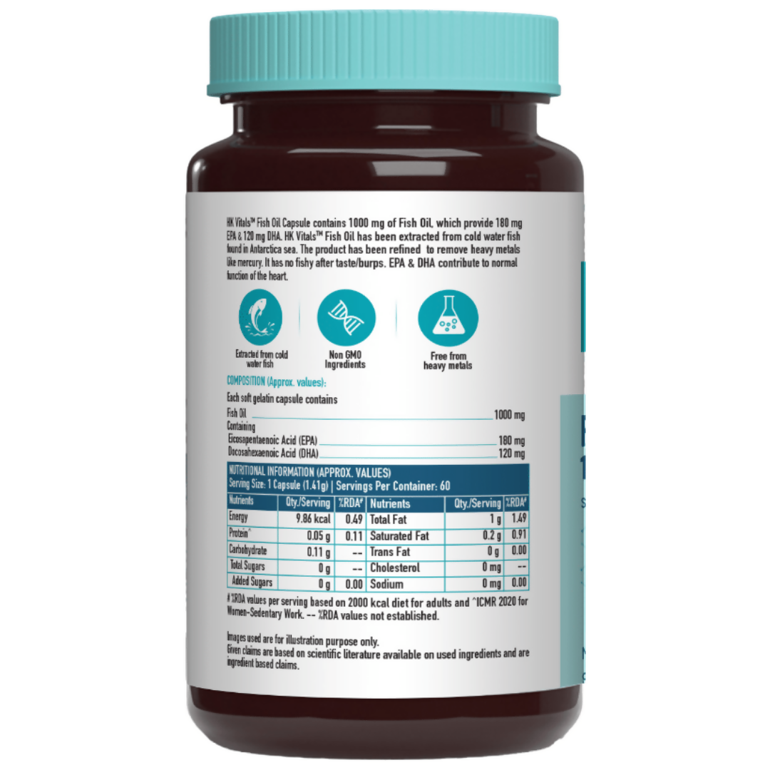 HK Vitals Fish Oil Capsules - Grab2buy