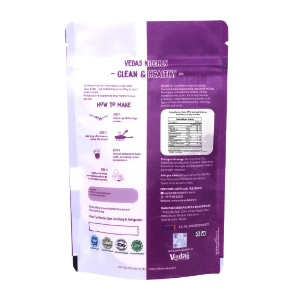 Vedas Kitchen Oats Walnut Instant Porridge  Grab2Buy Vedas Kitchen Grab2Buy